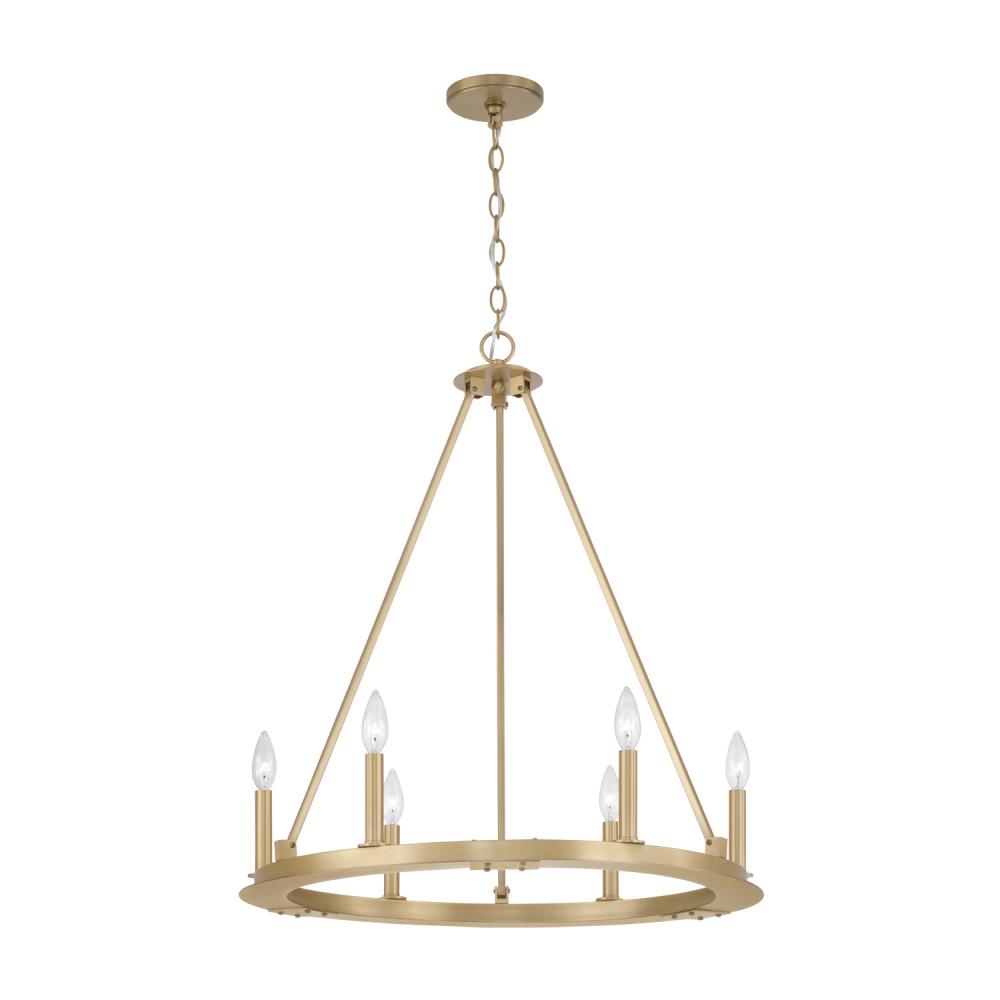 Capital Lighting PEARSON 4916AD Chandelier Contemporary - Aged Brass