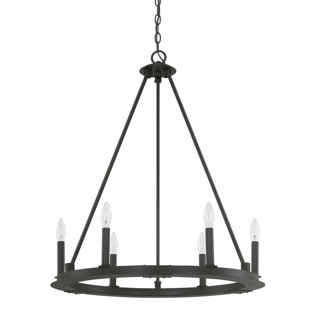 Capital Lighting PEARSON 4916BI-000 Chandelier Traditional - Black Iron