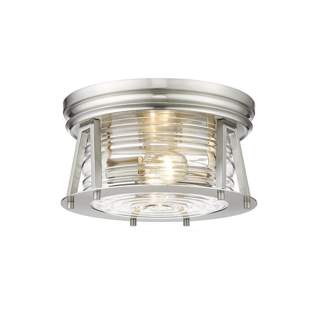2 Light Flush Mount Light-Clear