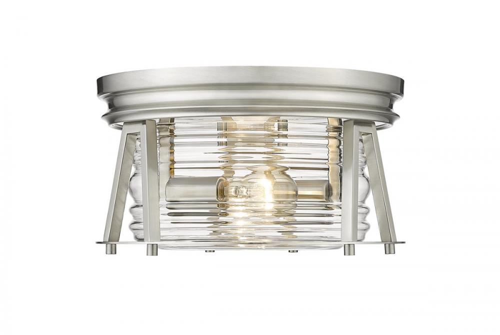 Z-Lite Lighting 491F2-BN Flush Mount Americana - Nickel