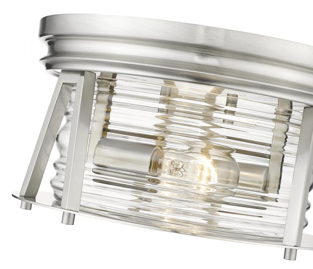 Z-Lite Lighting 491F2-BN Flush Mount Americana - Nickel