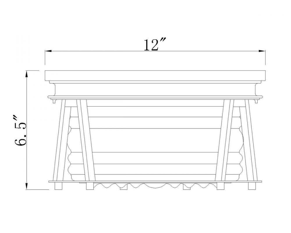 Z-Lite Lighting 491F2-BN Flush Mount Americana - Nickel