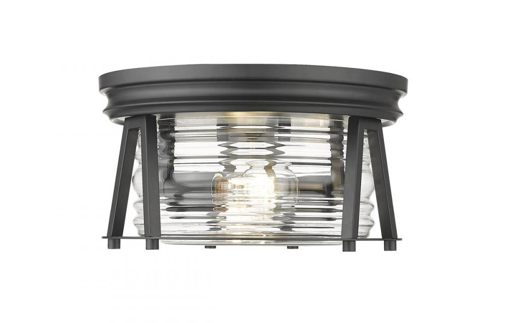 Z-Lite Lighting 491F2-MB Flush Mount Americana - Black