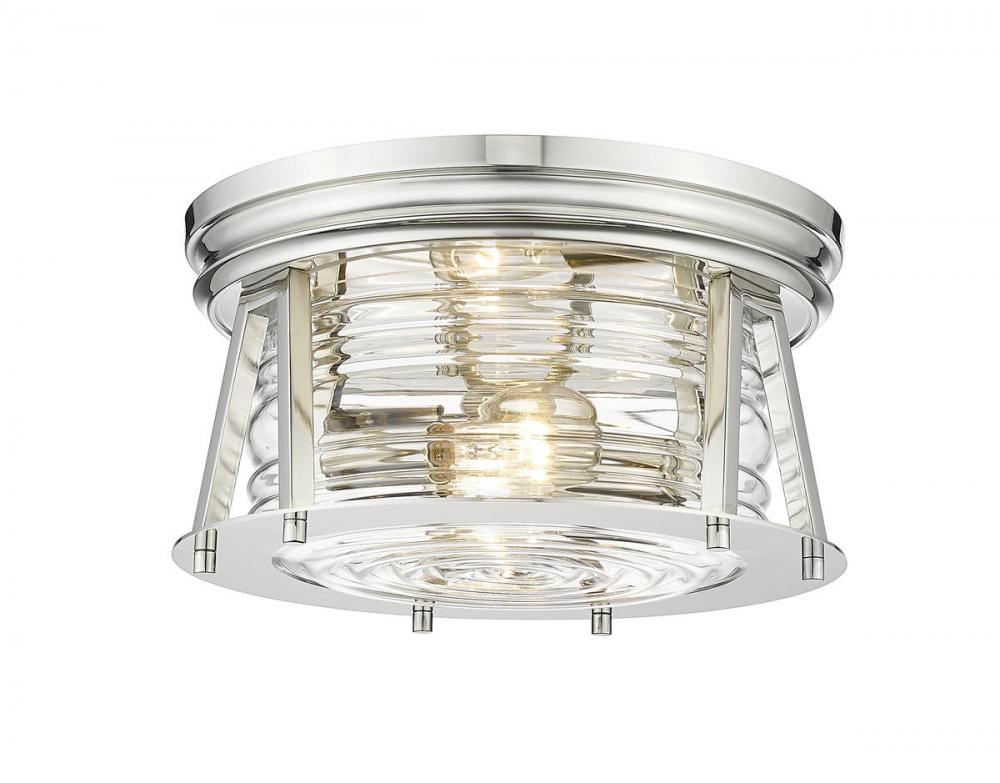 Z-Lite Lighting 491F2-PN Flush Mount Americana - Nickel