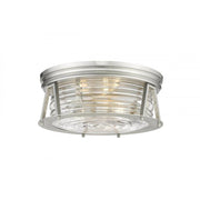 3 Light Flush Mount Light-Clear