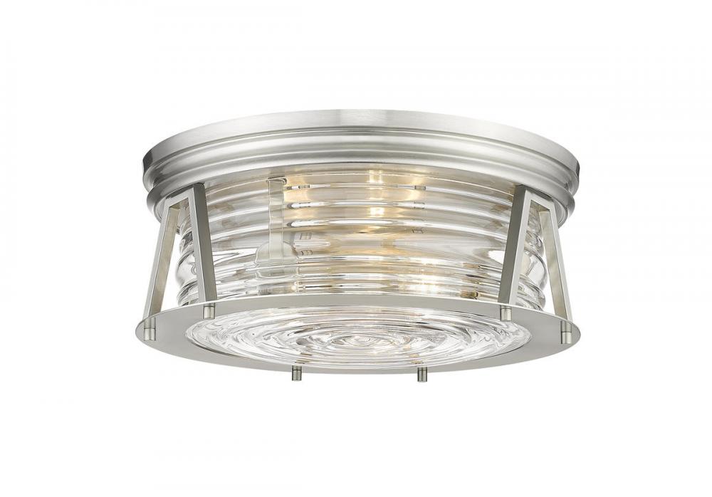 Z-Lite Lighting 491F3-BN Flush Mount Americana - Nickel