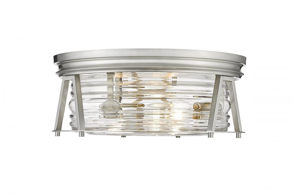 Z-Lite Lighting 491F3-BN Flush Mount Americana - Nickel