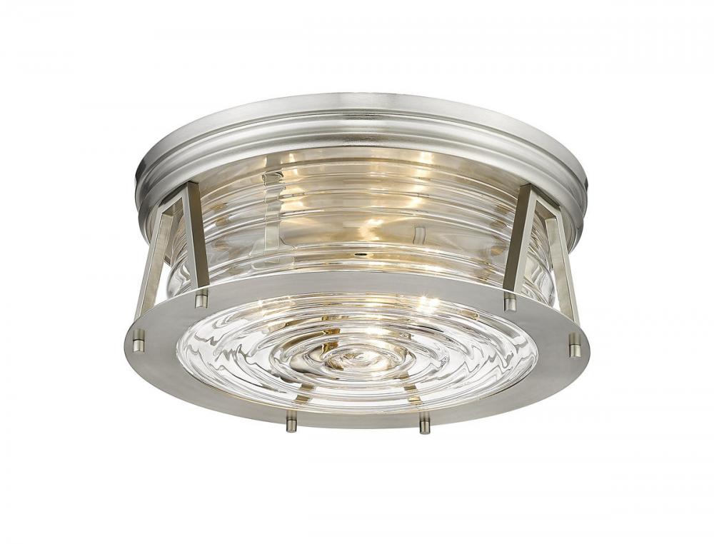 Z-Lite Lighting 491F3-BN Flush Mount Americana - Nickel