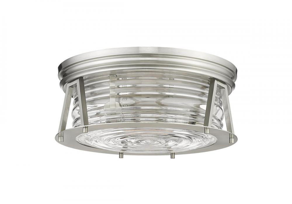 Z-Lite Lighting 491F3-BN Flush Mount Americana - Nickel