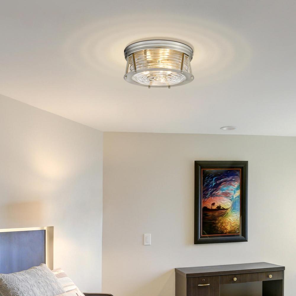 Z-Lite Lighting 491F3-BN Flush Mount Americana - Nickel