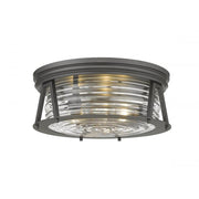 3 Light Flush Mount Light-Clear