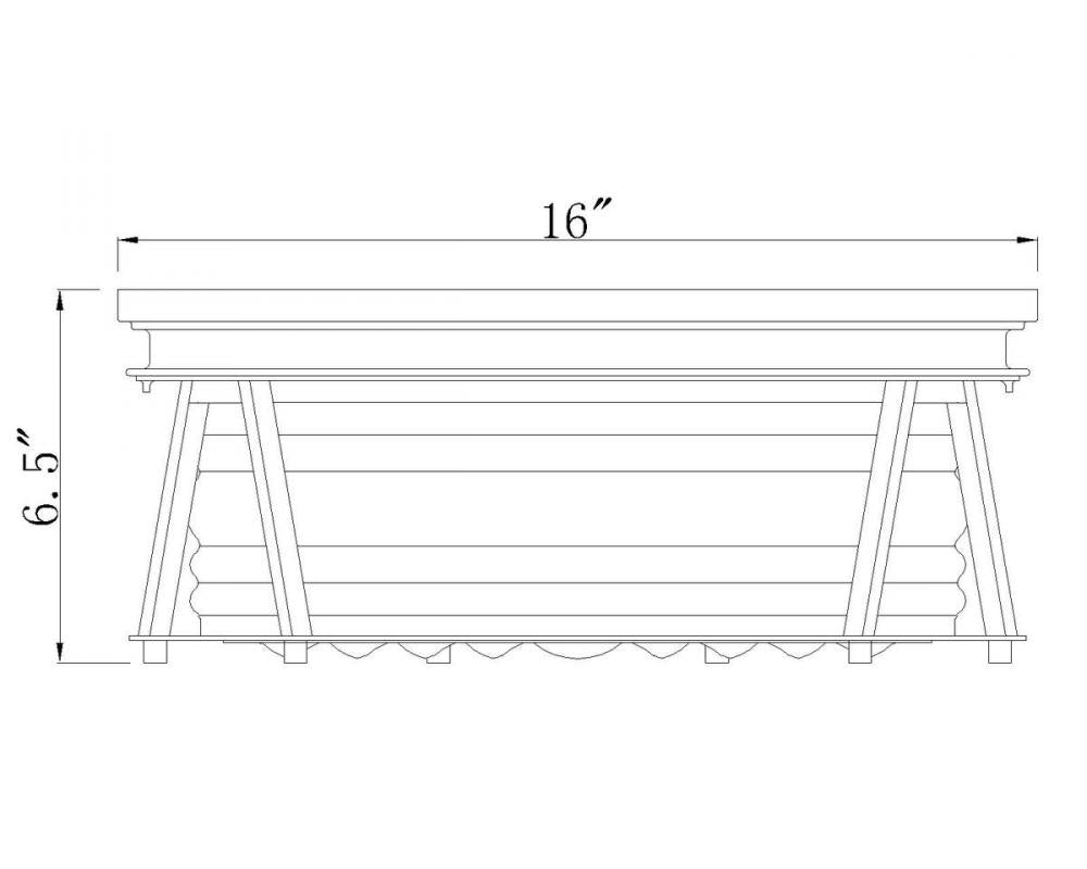 Z-Lite Lighting 491F3-BRZ Flush Mount Americana - Bronze