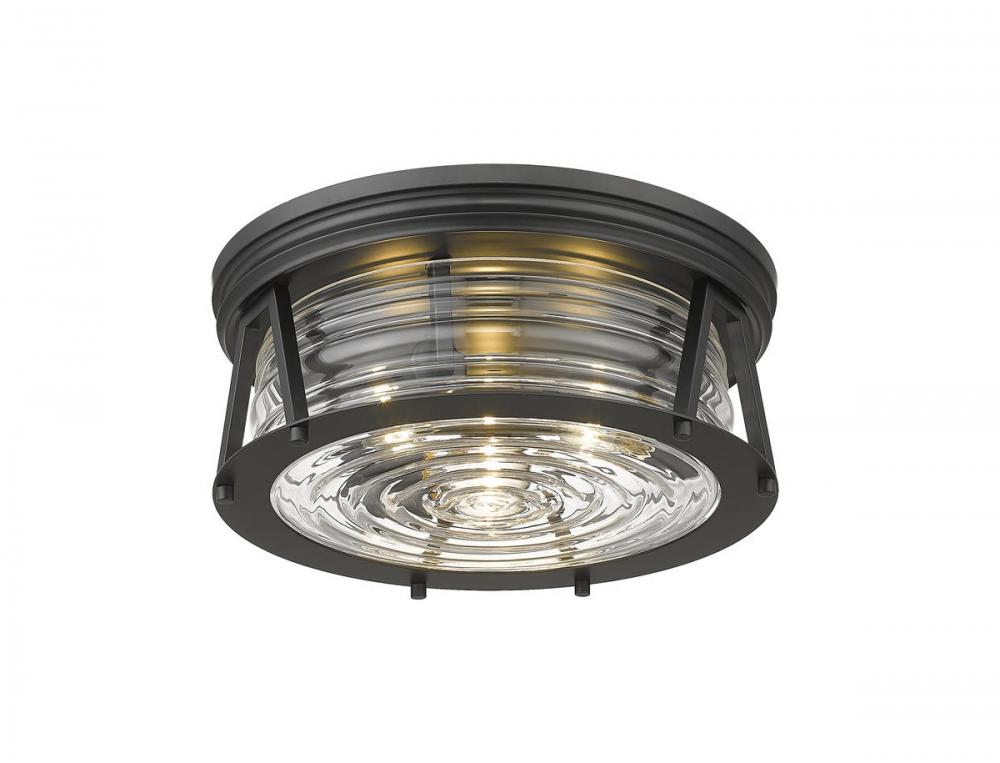 Z-Lite Lighting 491F3-MB Flush Mount Americana - Black