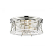 3 Light Flush Mount Light-Clear