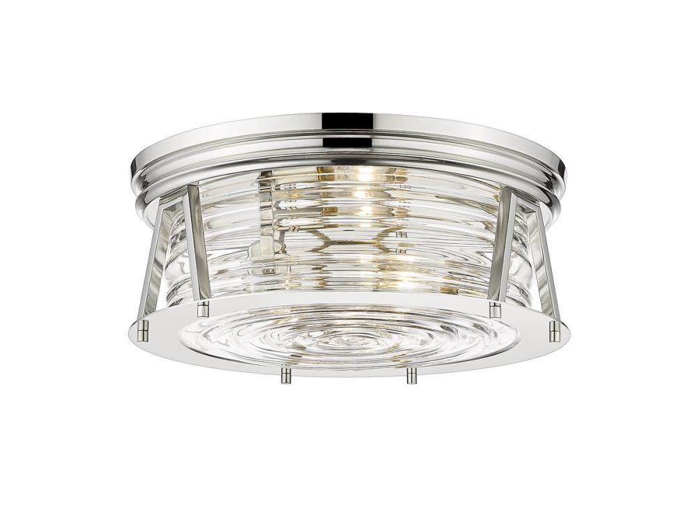 Z-Lite Lighting 491F3-PN Flush Mount Americana - Nickel