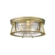 3 Light Flush Mount Light-Clear