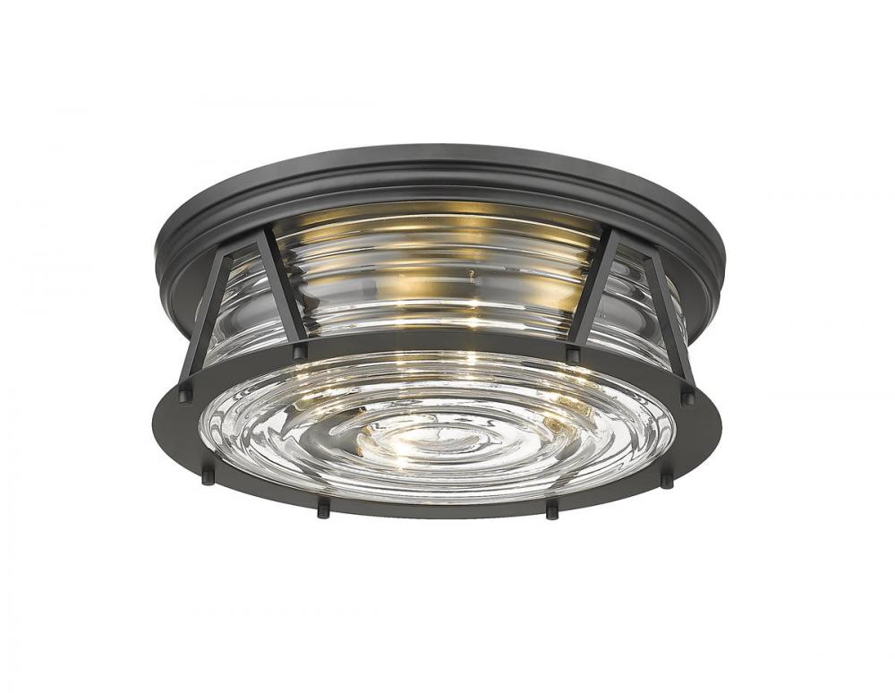 Z-Lite Lighting 491F4-MB Flush Mount Americana - Black