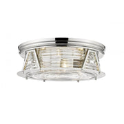 4 Light Flush Mount Light-Clear