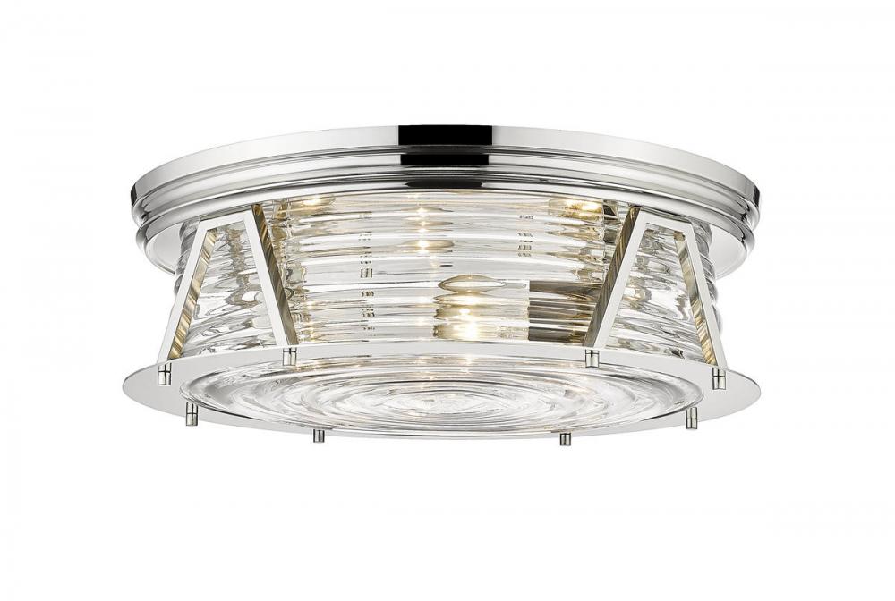 Z-Lite Lighting 491F4-PN Flush Mount Americana - Nickel