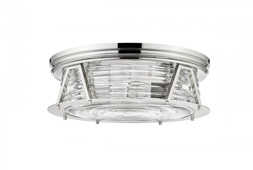 Z-Lite Lighting 491F4-PN Flush Mount Americana - Nickel