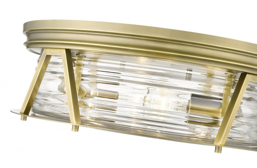 Z-Lite Lighting 491F4-RB Flush Mount Americana - Brass