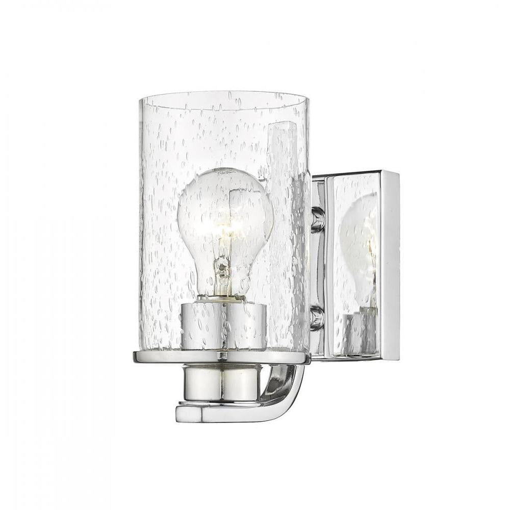 1 Light Wall Sconce-Clear Seedy