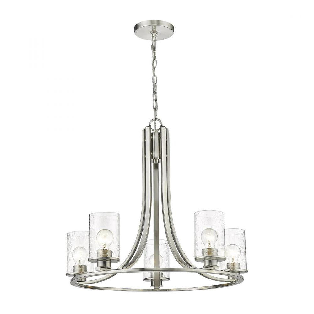 5 Light Chandelier-Clear Seedy