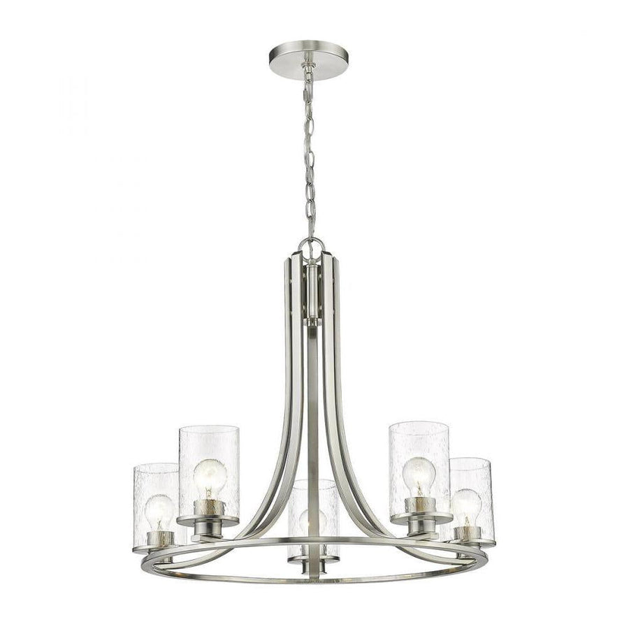 5 Light Chandelier-Clear Seedy