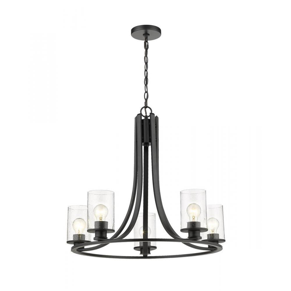 5 Light Chandelier-Clear Seedy