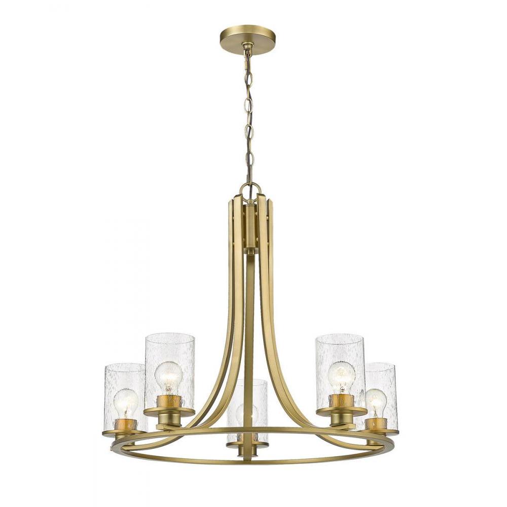 5 Light Chandelier-Clear Seedy