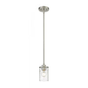 1 Light Pendant-Clear Seedy