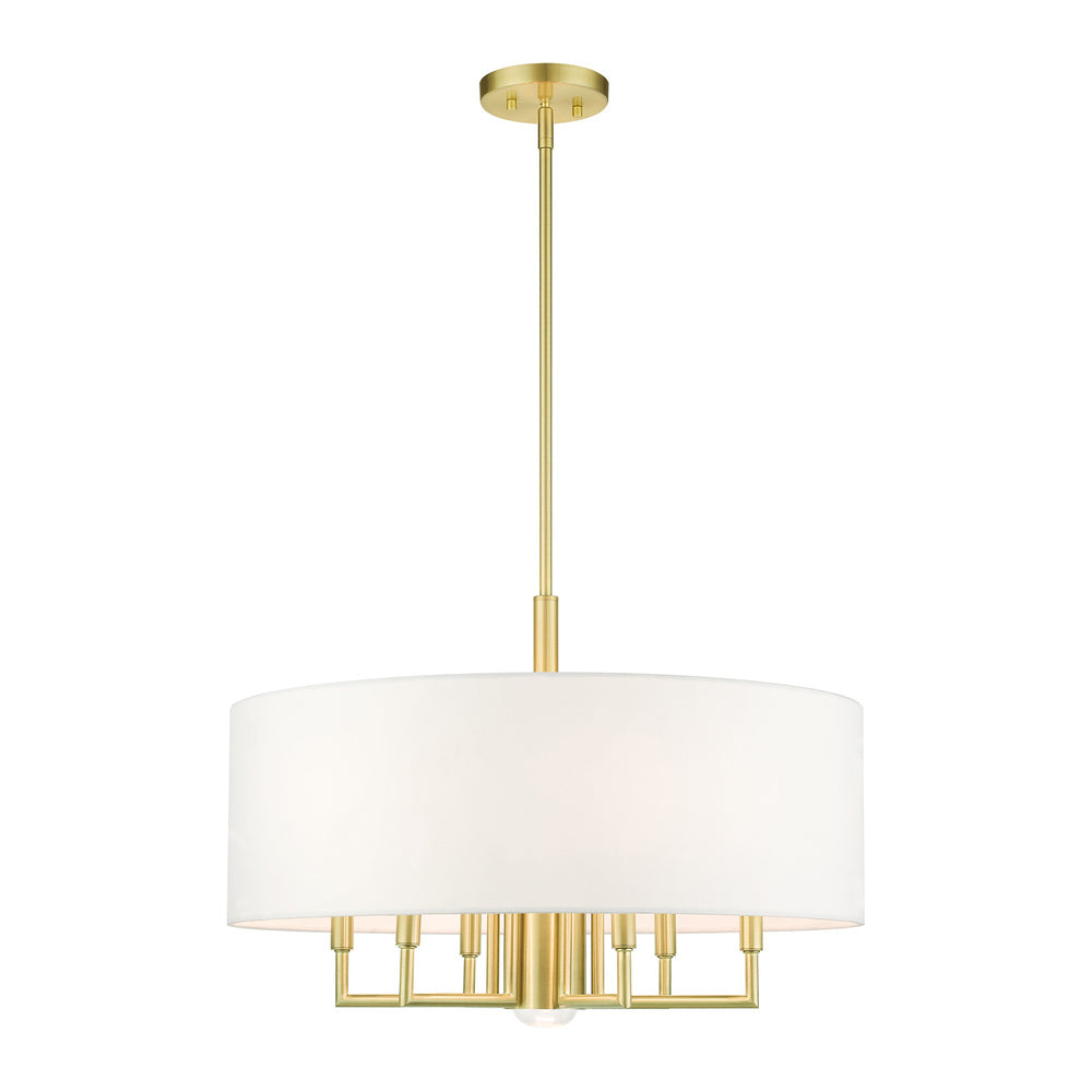 Livex Lighting MERIDIAN 49376-12 Pendant Casual - Satin Brass