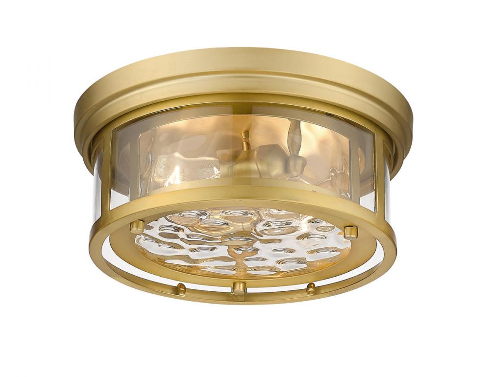 Z-Lite Lighting 493F2-OBR Flush Mount Americana - Brass