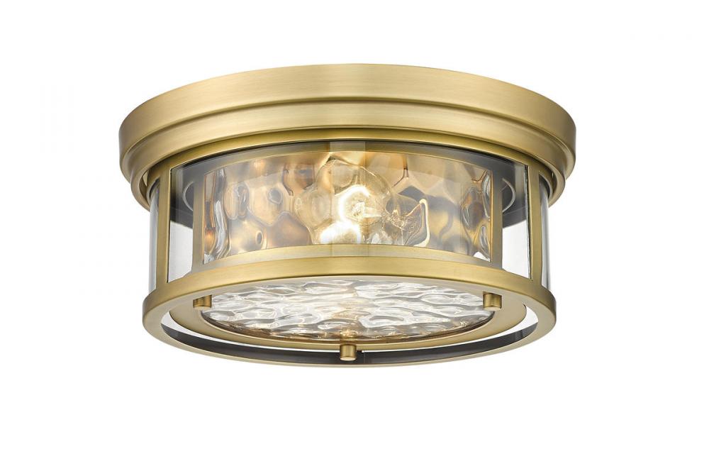 Z-Lite Lighting 493F2-RB Flush Mount Americana - Brass