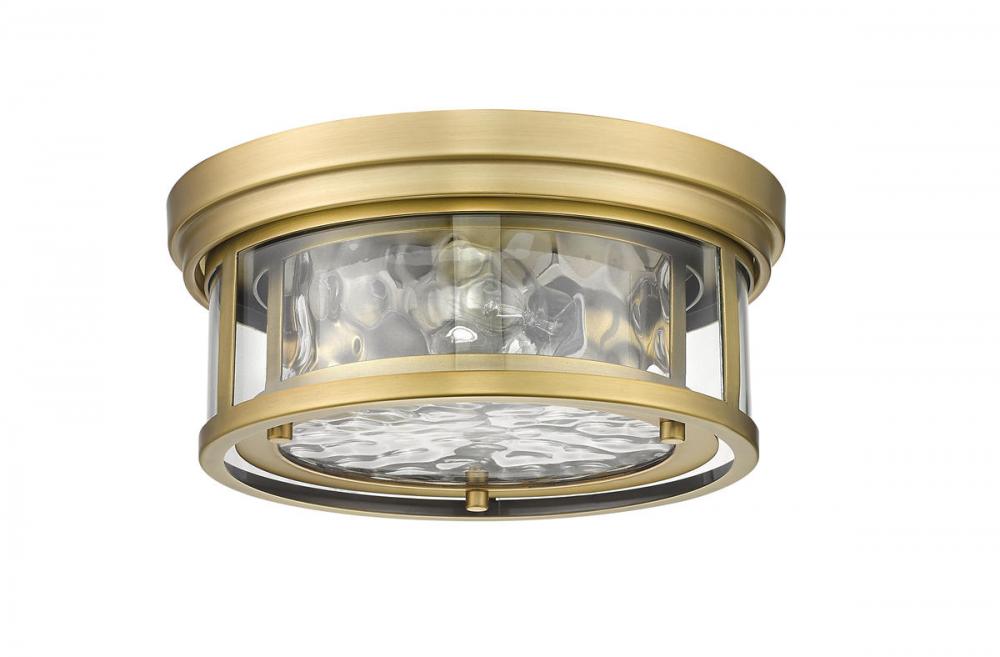 Z-Lite Lighting 493F2-RB Flush Mount Americana - Brass