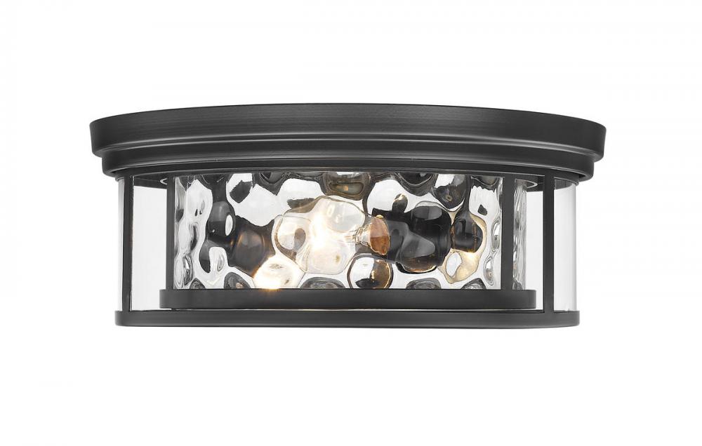 Z-Lite Lighting 493F3-MB Flush Mount Americana - Black