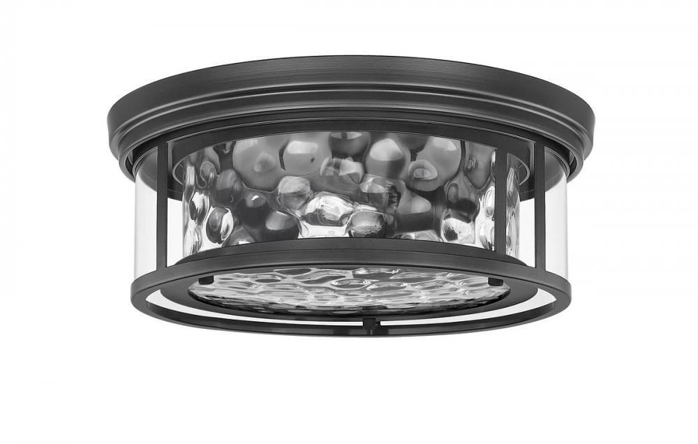 Z-Lite Lighting 493F3-MB Flush Mount Americana - Black