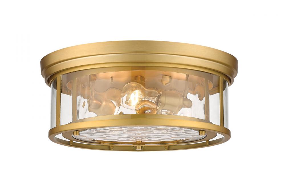 Z-Lite Lighting 493F3-OBR Flush Mount Americana - Brass