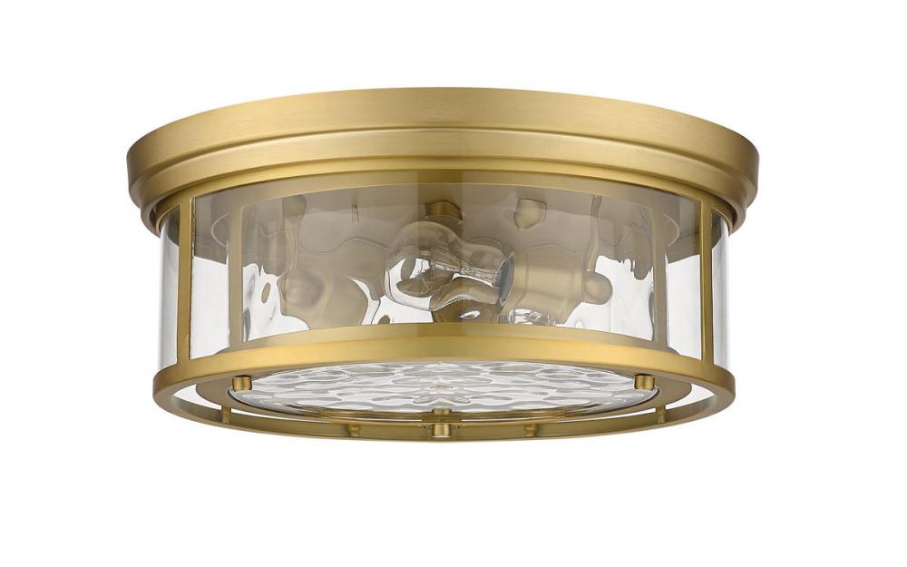 Z-Lite Lighting 493F3-OBR Flush Mount Americana - Brass