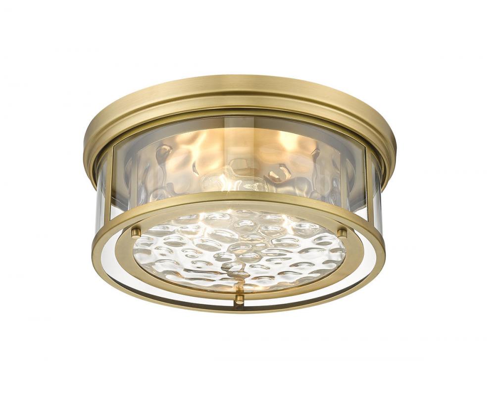 Z-Lite Lighting 493F3-RB Flush Mount Americana - Brass