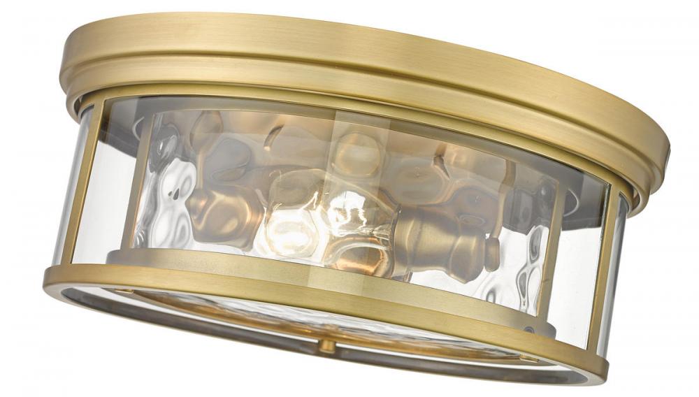 Z-Lite Lighting 493F3-RB Flush Mount Americana - Brass