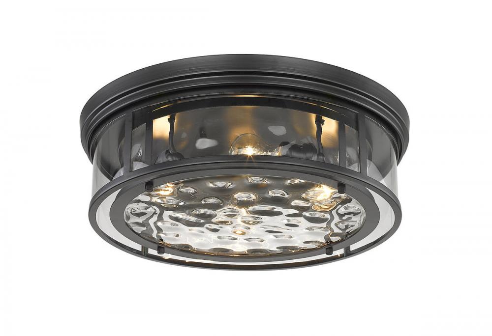 Z-Lite Lighting 493F4-MB Flush Mount Americana - Black