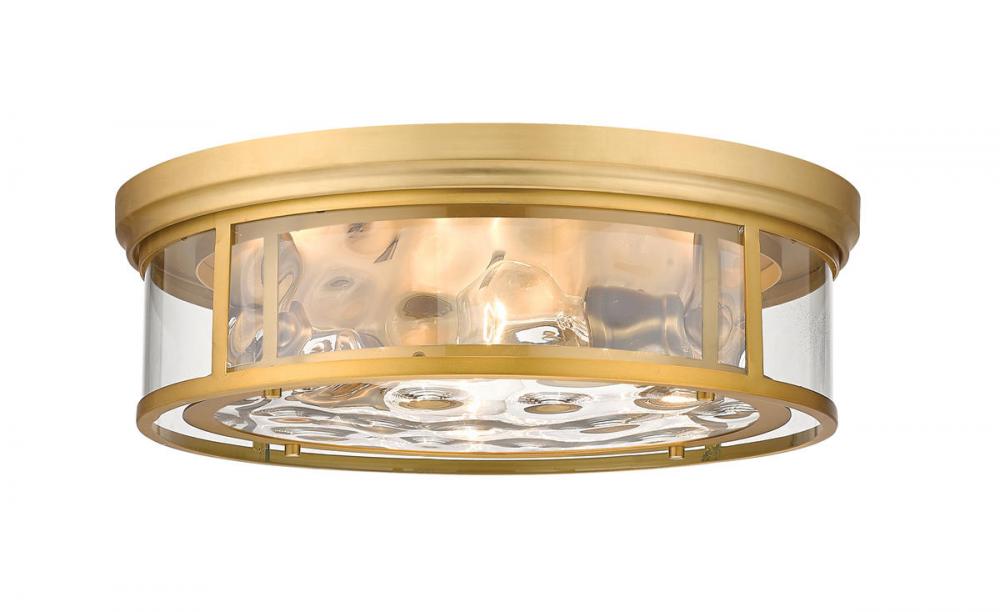 Z-Lite Lighting 493F4-OBR Flush Mount Americana - Brass