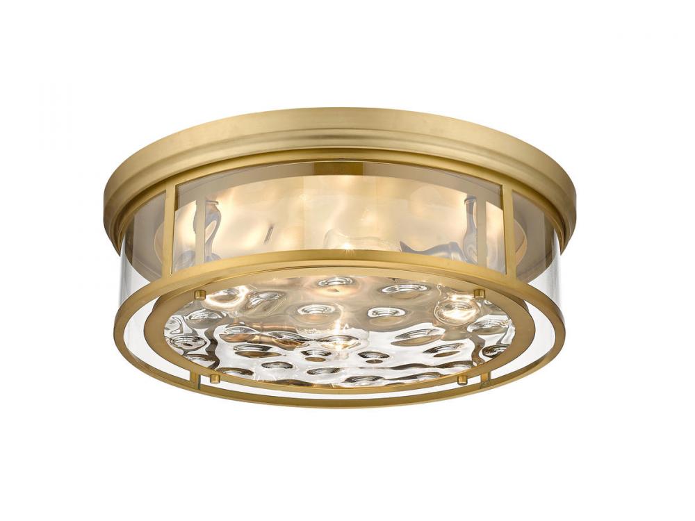 Z-Lite Lighting 493F4-OBR Flush Mount Americana - Brass