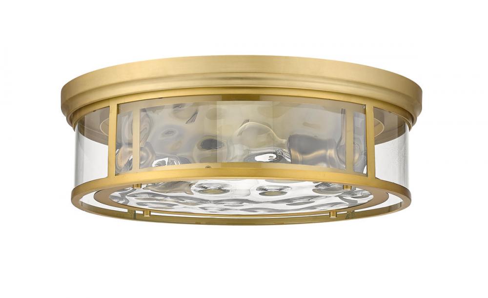 Z-Lite Lighting 493F4-OBR Flush Mount Americana - Brass