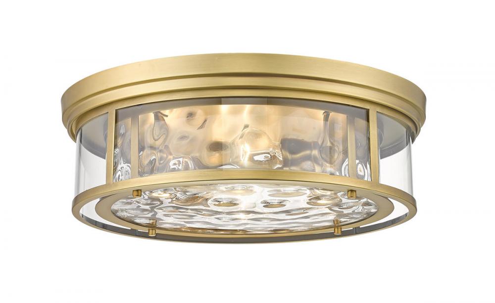 Z-Lite Lighting 493F4-RB Flush Mount Americana - Brass