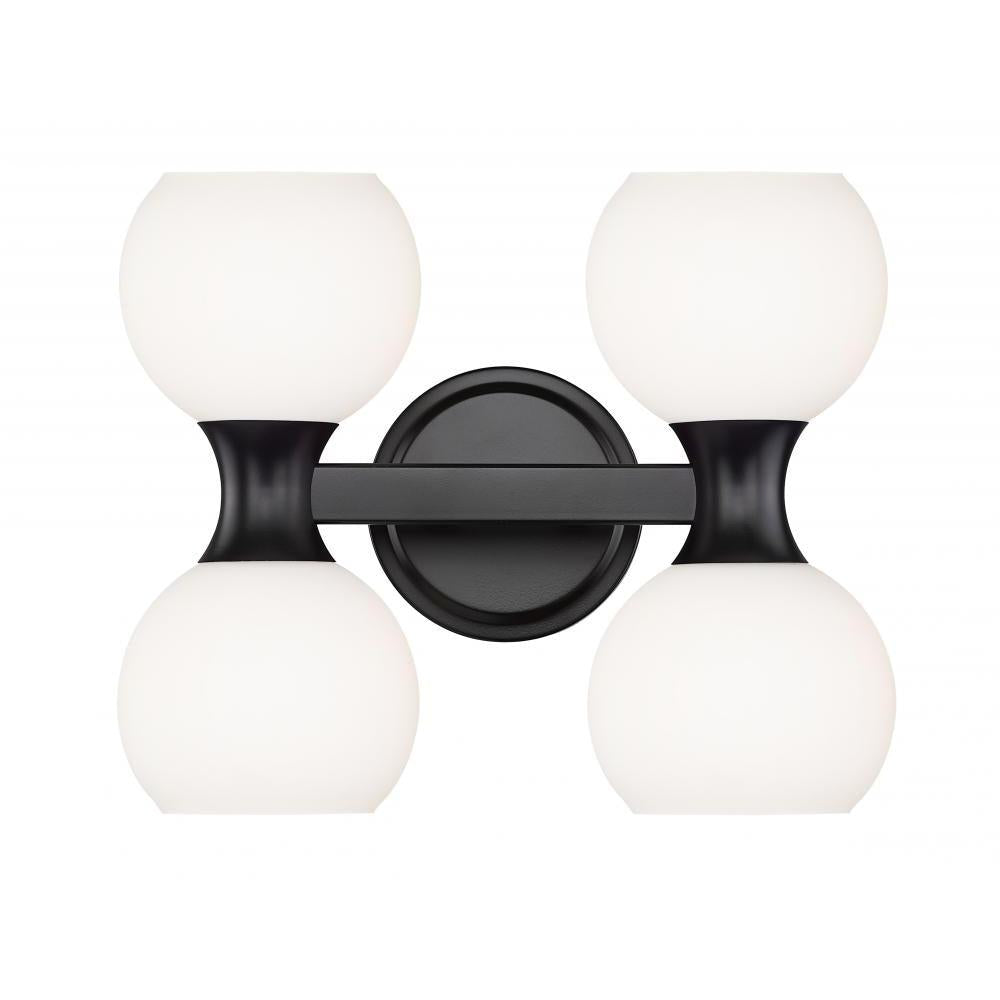 4 Light Vanity-Matte Opal