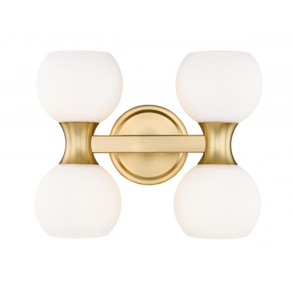 4 Light Vanity-Matte Opal