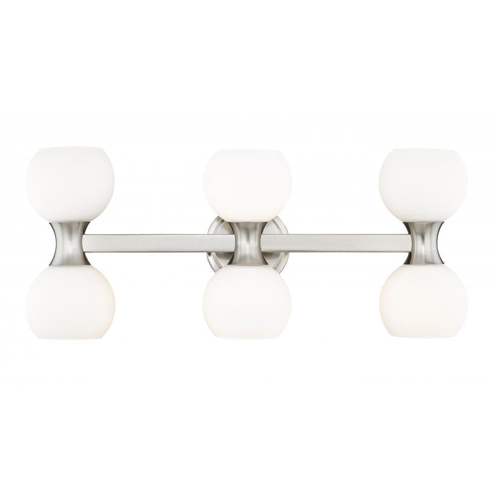 6 Light Vanity-Matte Opal