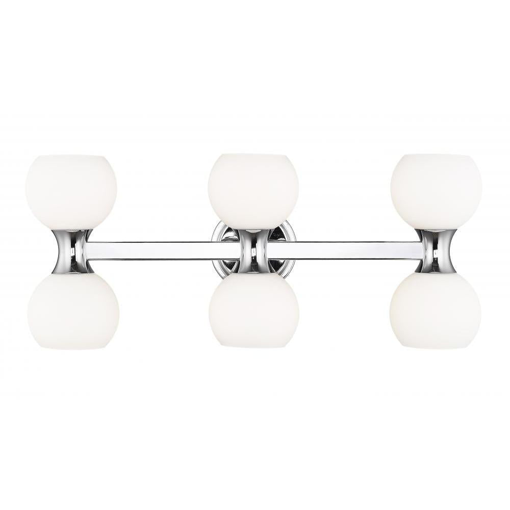 6 Light Vanity-Matte Opal